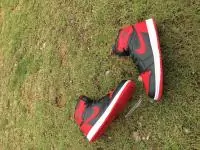 nouveau air jordan 1 flight red logo leather